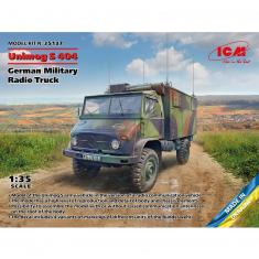 Maqueta de vehículo militar : Unimog S 404, camión de radio militar alemán