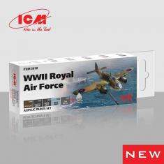 Peintures acryliques pour Royal Air Force WWII  - 6 x 12 ml