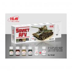 Acrylfarben-Set für sowjetischen AFV 6x12 ml