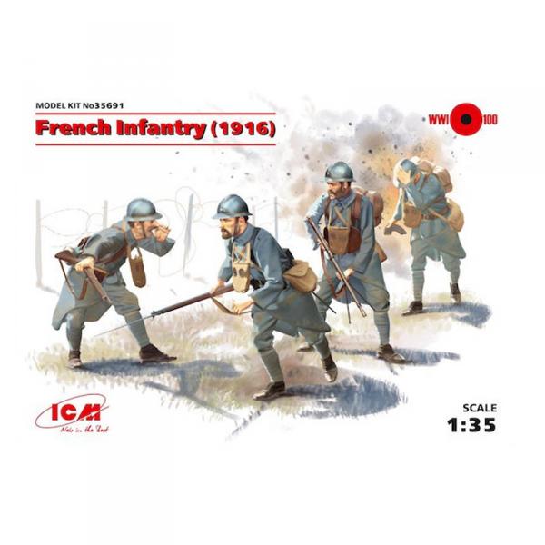 Figurines : Infanterie Française 1916   - ICM-35691