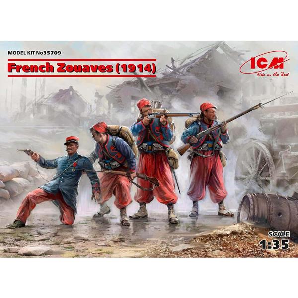 French Zouaves (1914) (4 figures) - 1:35e - ICM - ICM-35709