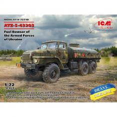 Maqueta de vehículo militar : ATZ-5-43203, camión de combustible de las Fuerzas Armadas de Ucrania