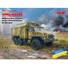 Militärfahrzeugmodell : Brave Ukraine - URAL-43203 der Streitkräfte der Ukraine