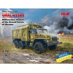 Military vehicle model : Brave Ukraine URAL-43203 of the Armed Forces of Ukraine