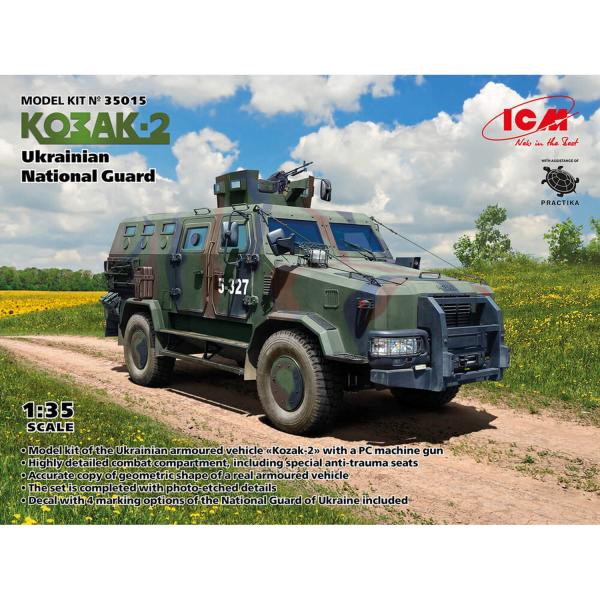 Maquette Vehicule Militaire : Garde National Ukraine -Kozak 2 - ICM-35015