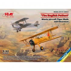 Maqueta de avión: The English Patient, avión de película Tiger Moth y Stearman
