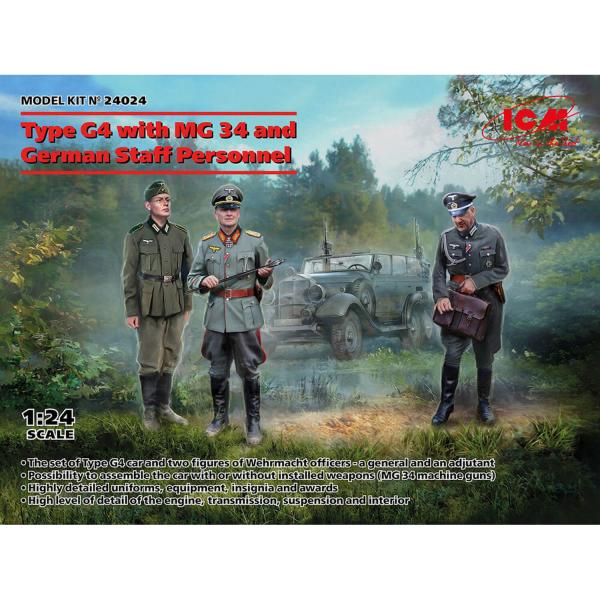 Maquettes et Figurines Militaires : Type G4 avec MG34 Allemand - ICM-24024