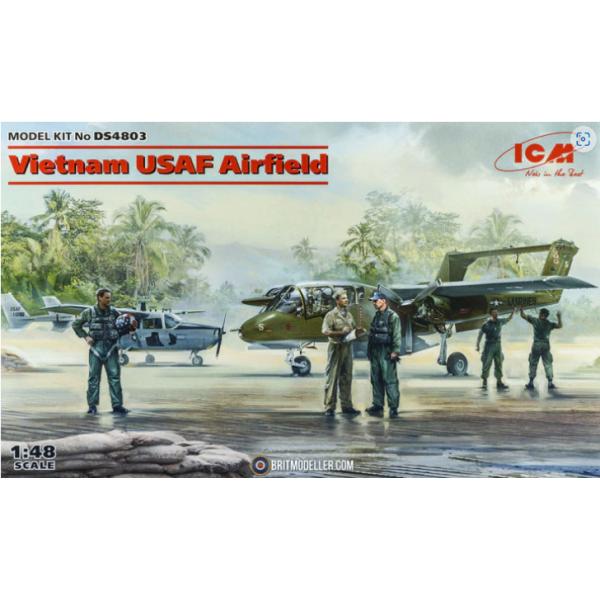 Vietnam USAF 5 figurines OVH10 Bronco et Cessna O-2A 1:48 - DS4803