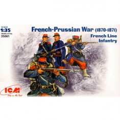 Figurines Guerre franco-prussienne : Infanterie de ligne française 1870-1871