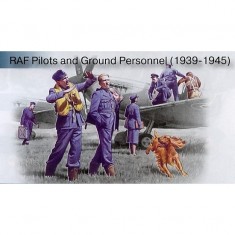 Figurines 2ème Guerre Mondiale : Pilotes et mécaniciens RAF 1939-1945