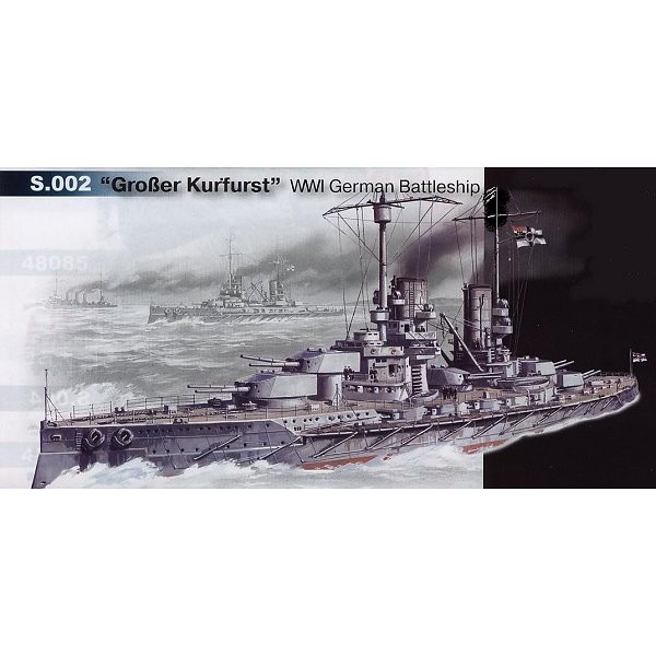 Großer Kurfürst WWI German Battleship - 1:350e - ICM - ICM-S002