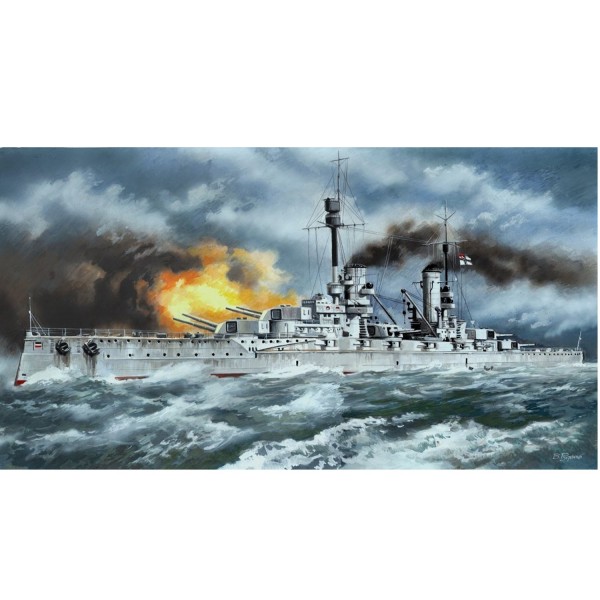 Kronprinz WWI German Battleship - 1:350e - ICM - ICM-S003