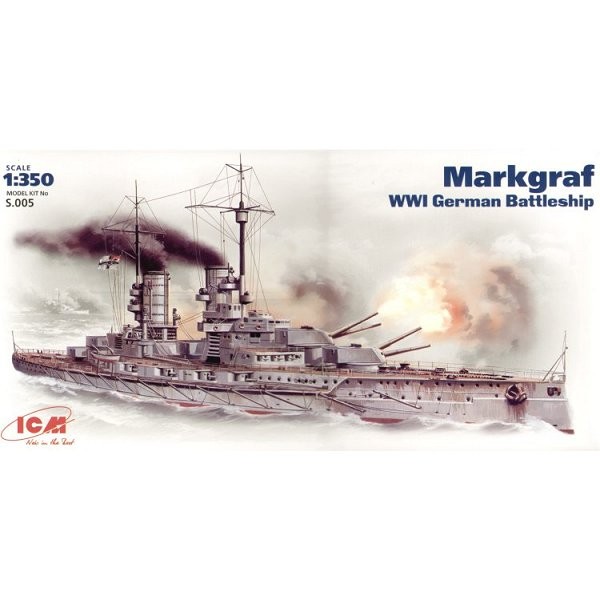 Markgraf WWI German Battleship - 1:350e - ICM - ICM-S005