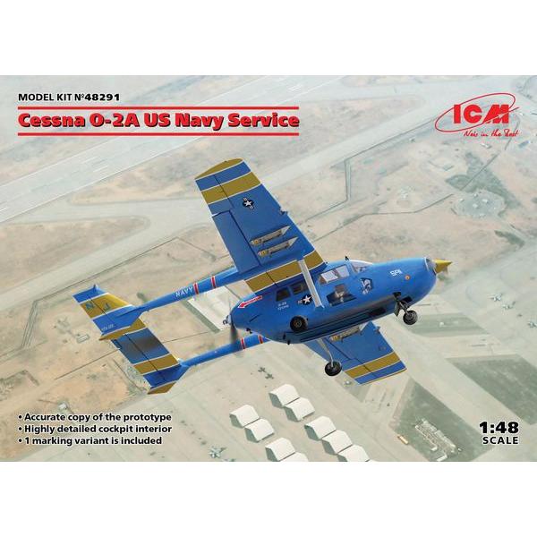 Cessna O-2A US Navy Service - 1:48e - ICM - ICM-48291
