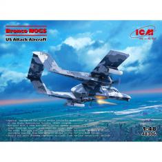 Maqueta de avión: Bronco NOGS, avión de ataque estadounidense en 1:48