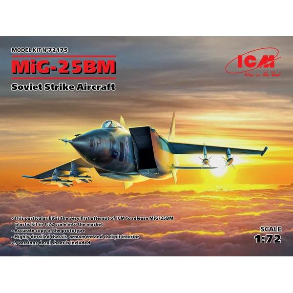 MiG-25 BM, Soviet Strike Aircraft - 1:72e - ICM - 72175