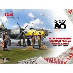 Military Model Kits and Figures: B-26B Marauder with USAAF Pilots