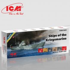 Peintures acryliques pour bateaux de la Kriegsmarine WWII - 6 x 12 ml