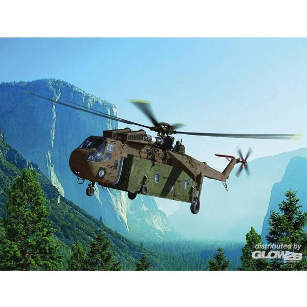 Maquette Hélicoptère Militaire :CH-54A Tarhe avec Nacelle militaire universelle - ICM-53057