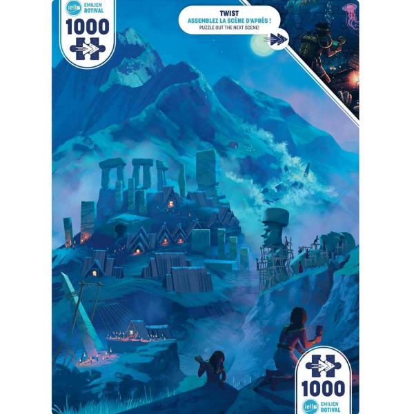 1000-teiliges Puzzle Twist: Ancient Megalith - Iello-70242