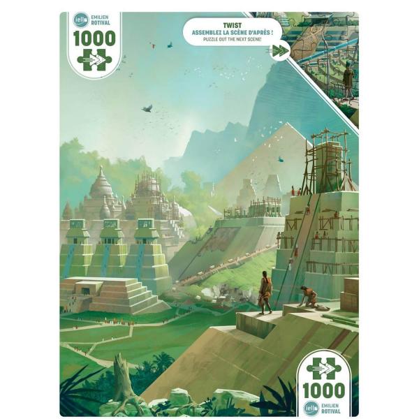 Puzzle 1000 pieces TWIST: Ancient Pyramid - Iello-70243