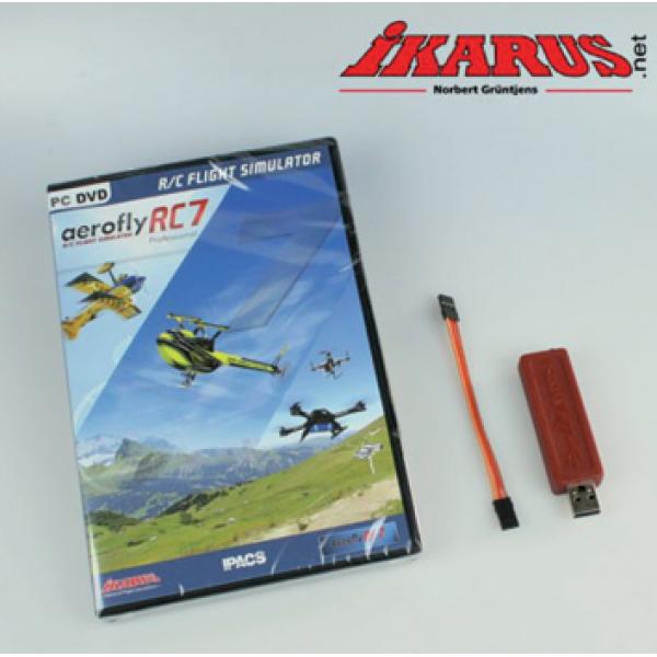 Aerofly RC7 Pro + cable Graupner Ikarus  - T2M-IK3071039