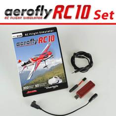 Simulateur Aerofly RC10 avec cordon Futaba