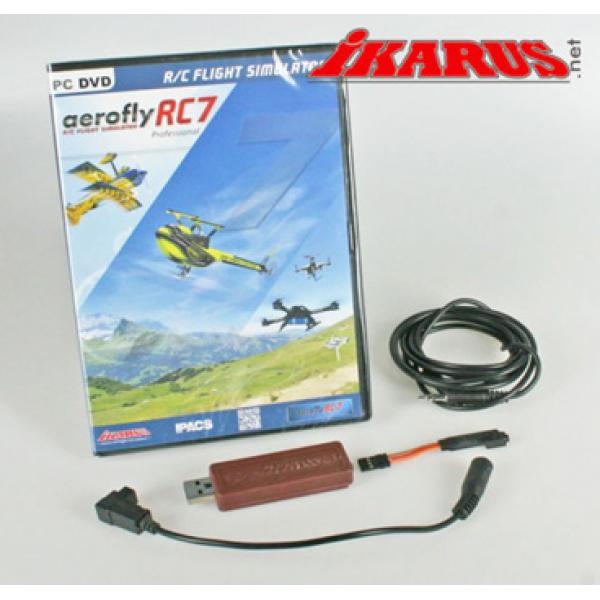 Aerofly RC7 Pro + cable Futaba Ikarus  - IK3071032