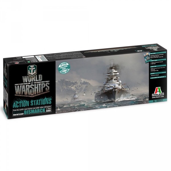 Bismarck World of Warships Italeri 1/700 - Italeri-46501