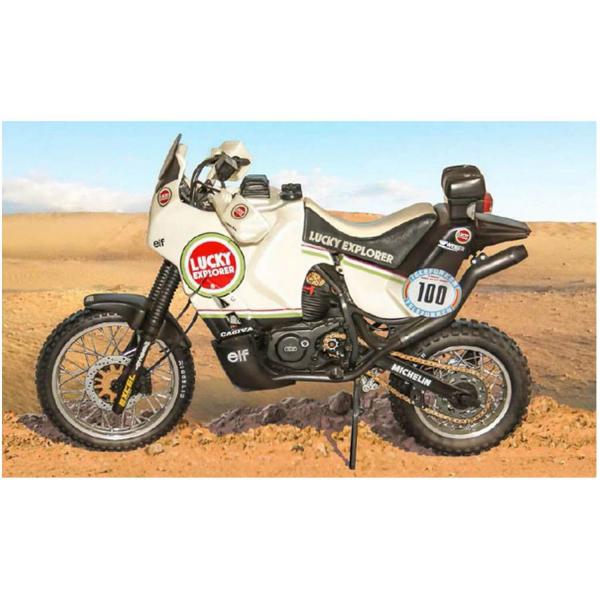 Maquette moto : Cagiva Elephant 850 Dakar 1987 - Italeri-I4643