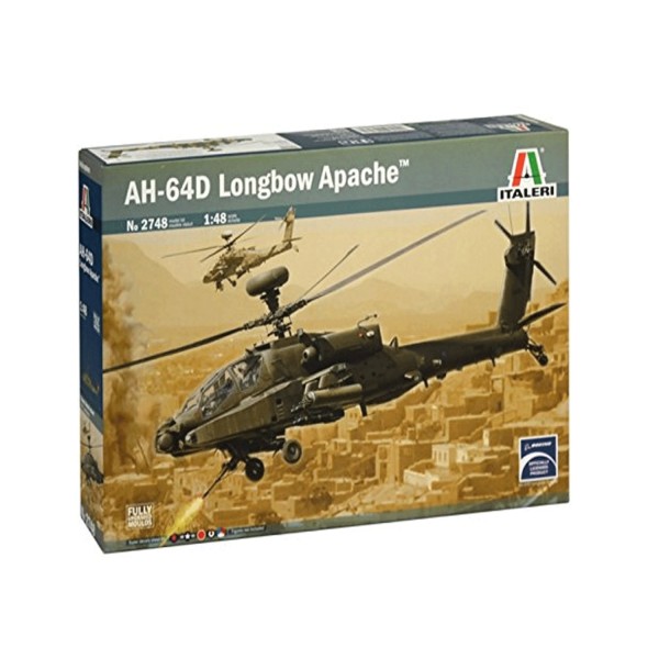Maquette Hélicoptère : AH-64D Apache Longbow - Italeri-2748