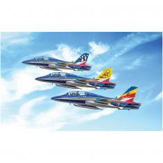 Maquette Avion Militaire : Coffret MB 339 Frecce Tricolori