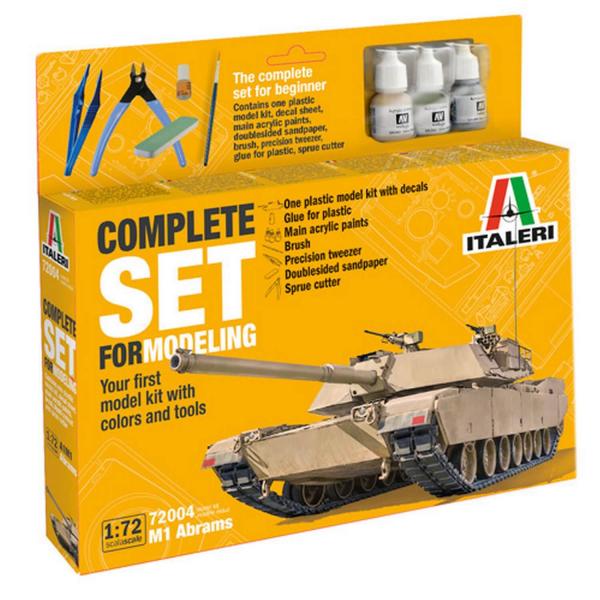 Maquette char : Complete Set for Modeling - M1 Abrams - Italeri-I72004