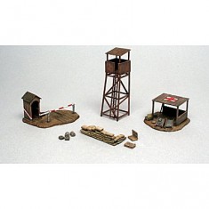 Accessoires de décor de guerre 1/72 : Bâtiments champ de bataille