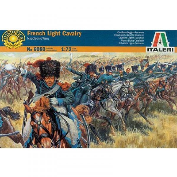 Figuras de guerras napoleónicas: caballería ligera francesa - Italeri-6080