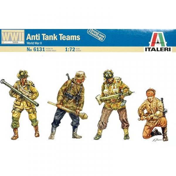 Figurines 2ème Guerre Mondiale : Escouade Anti-chars - Italeri-6131