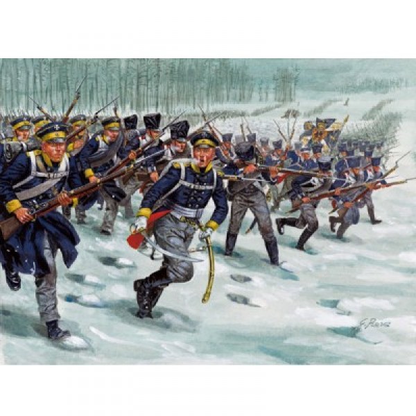 Figurines Guerres napoléoniennes : Infanterie Prussienne - Italeri-6067