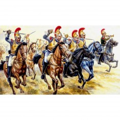 Figuras de guerras napoleónicas: caballería pesada francesa