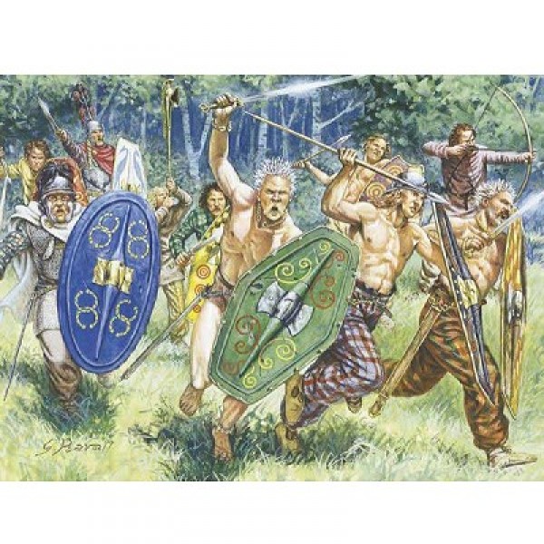 Gallic Warrior Figures - Italeri-6022