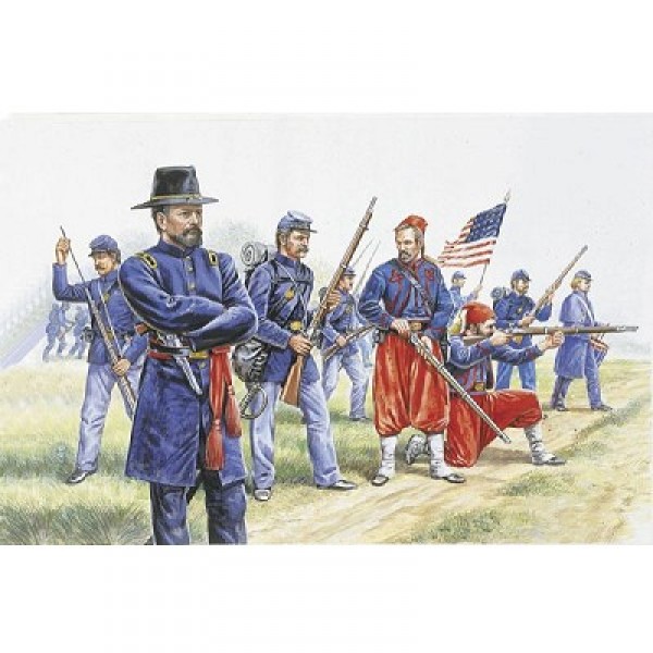 Figuren aus dem Bürgerkrieg: Union Infantry - Italeri-6012