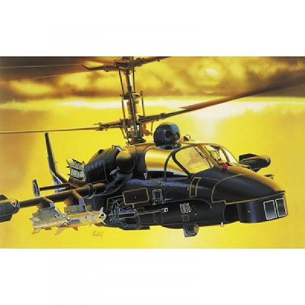 Maquette hélicoptère : Kamov KA-52 Alligator - Italeri-005