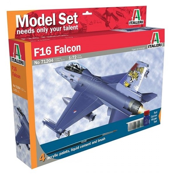 Maquette avion :  Model Set : F16 Falcon - Italeri-71204