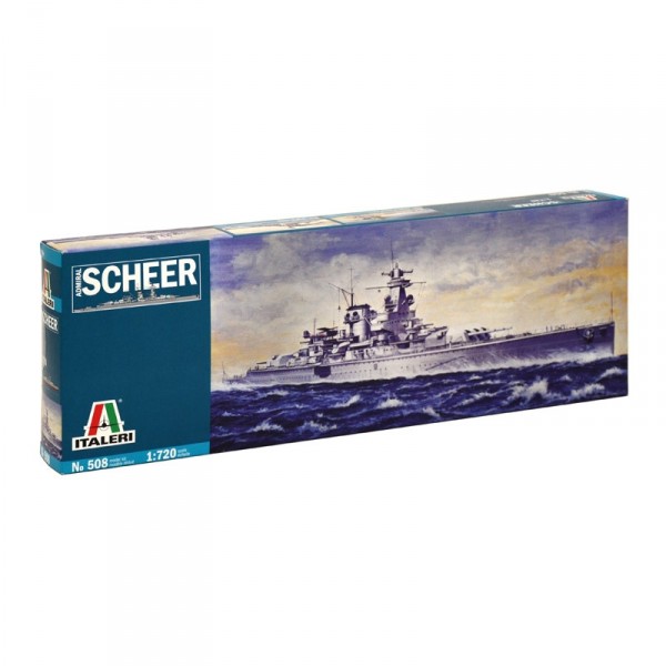 Maquette bateau militaire : Croiseur Admiral Scheer - Italeri-508