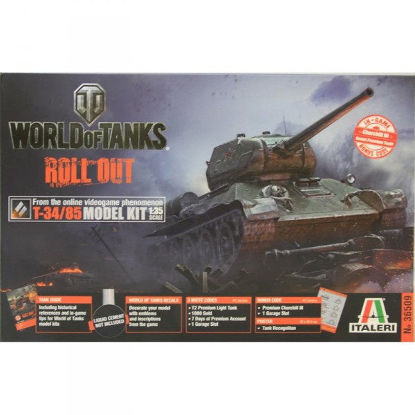 Maquette char : T-34-85 World of Tanks - Italeri-36509