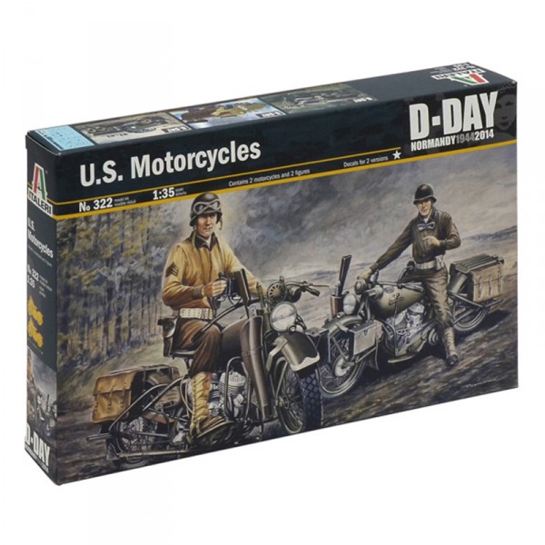 Maquette moto 1/35 : Motos US - Italeri-322