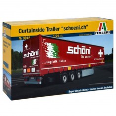 Schöni curtain semi-trailer model kit