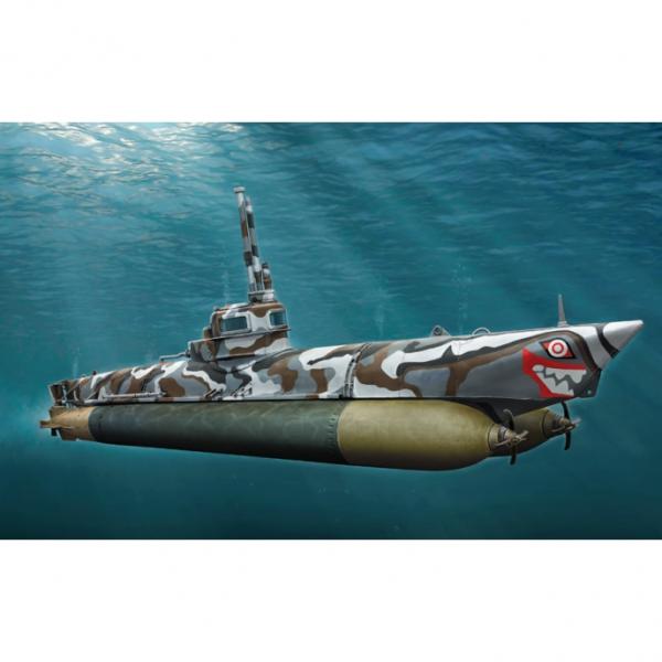 Maquette sous-marin : Sous-marin de poche Biber - Italeri-5609