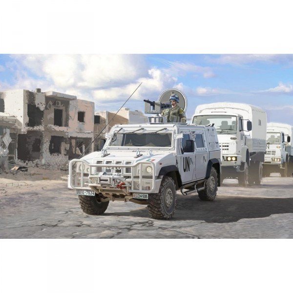 Maquette véhicule militaire : LMV Lince Nations Unies - Italeri-6535