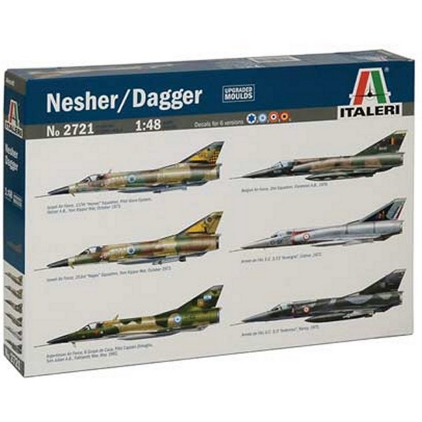 Maquettes avions : Nesher/Dagger/Mirage V - Italeri-2721