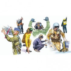 Militärfiguren: NATO-Piloten und Mechaniker 